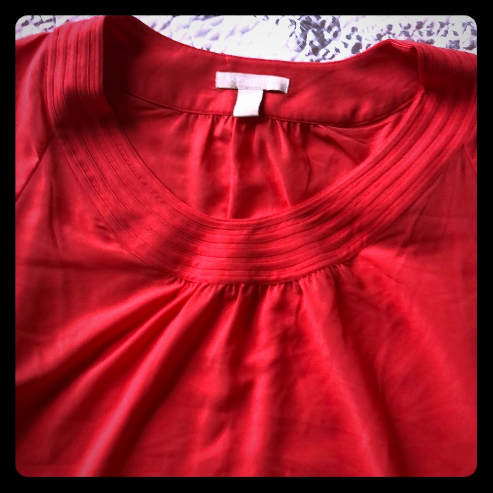 Banana republic coral blouse